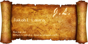 Jakobi Laura névjegykártya